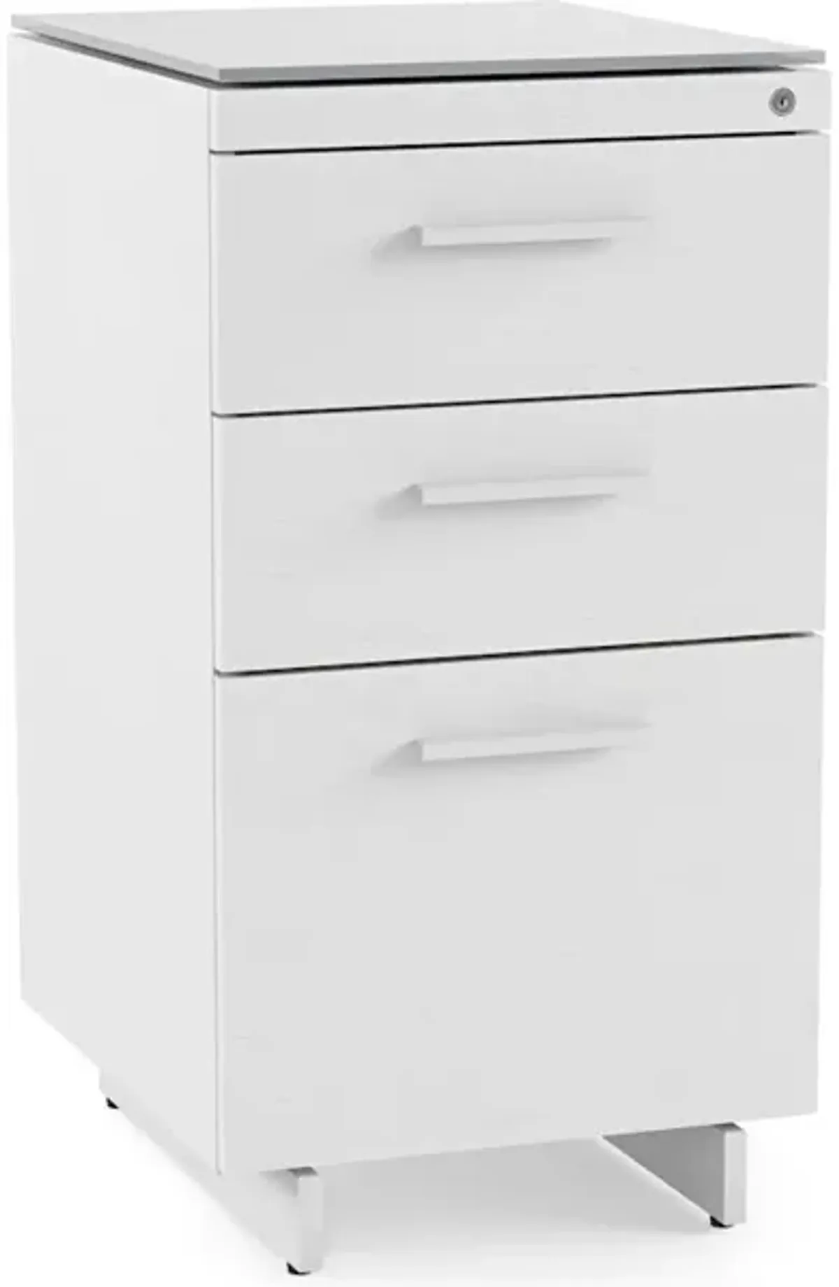 Centro 6414 White 3-Drawer File Cabinet