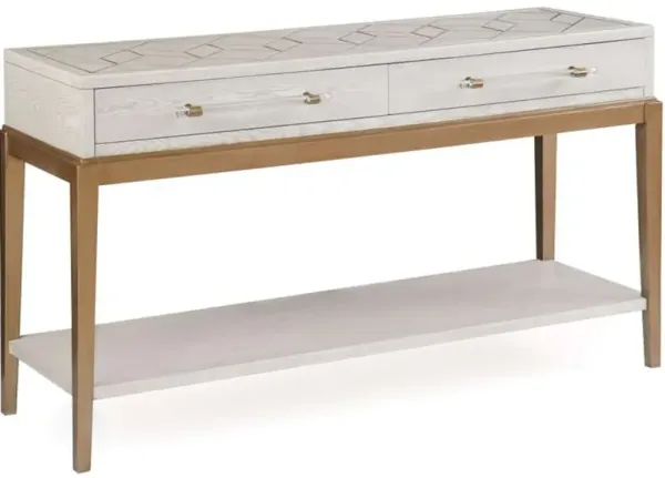 Perrine White Console Table