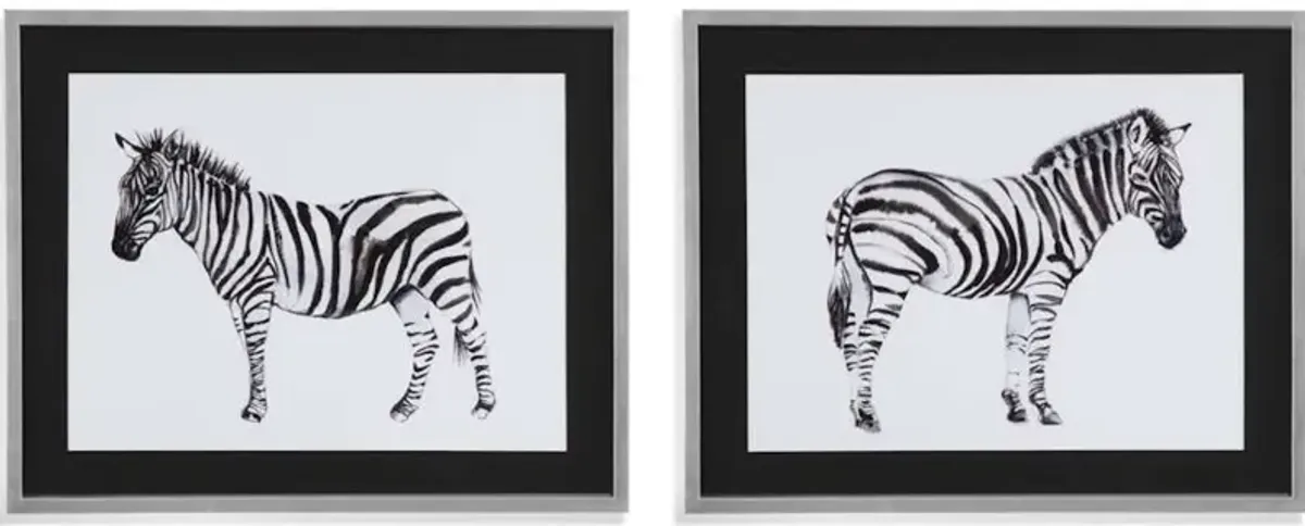 Art - Custom Standing Zebra Set of 2