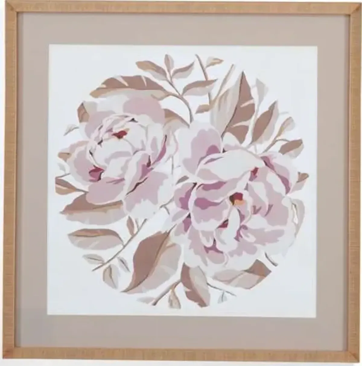 Eye of Peony I Framed Print