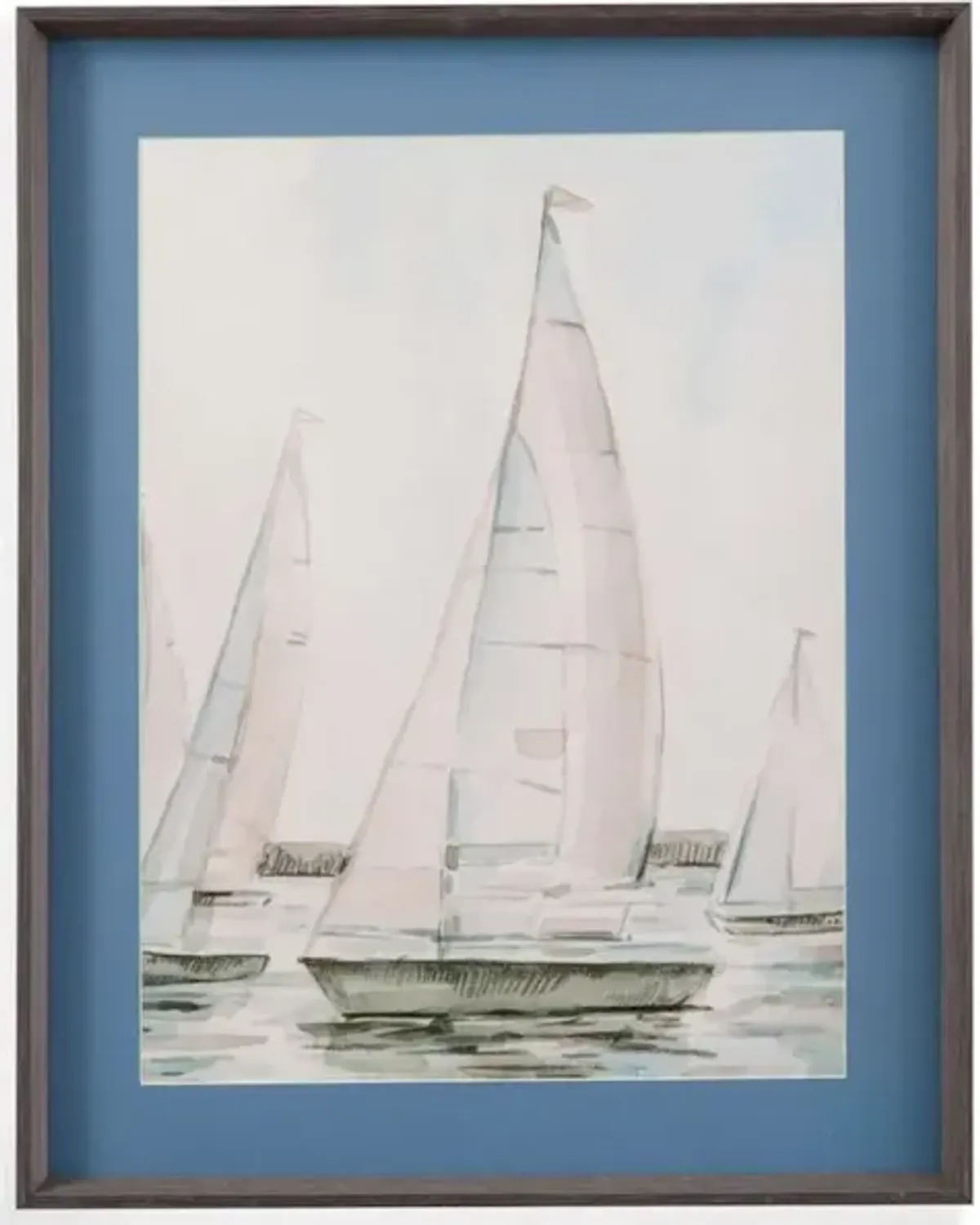 Sail Scribble I Framed Print
