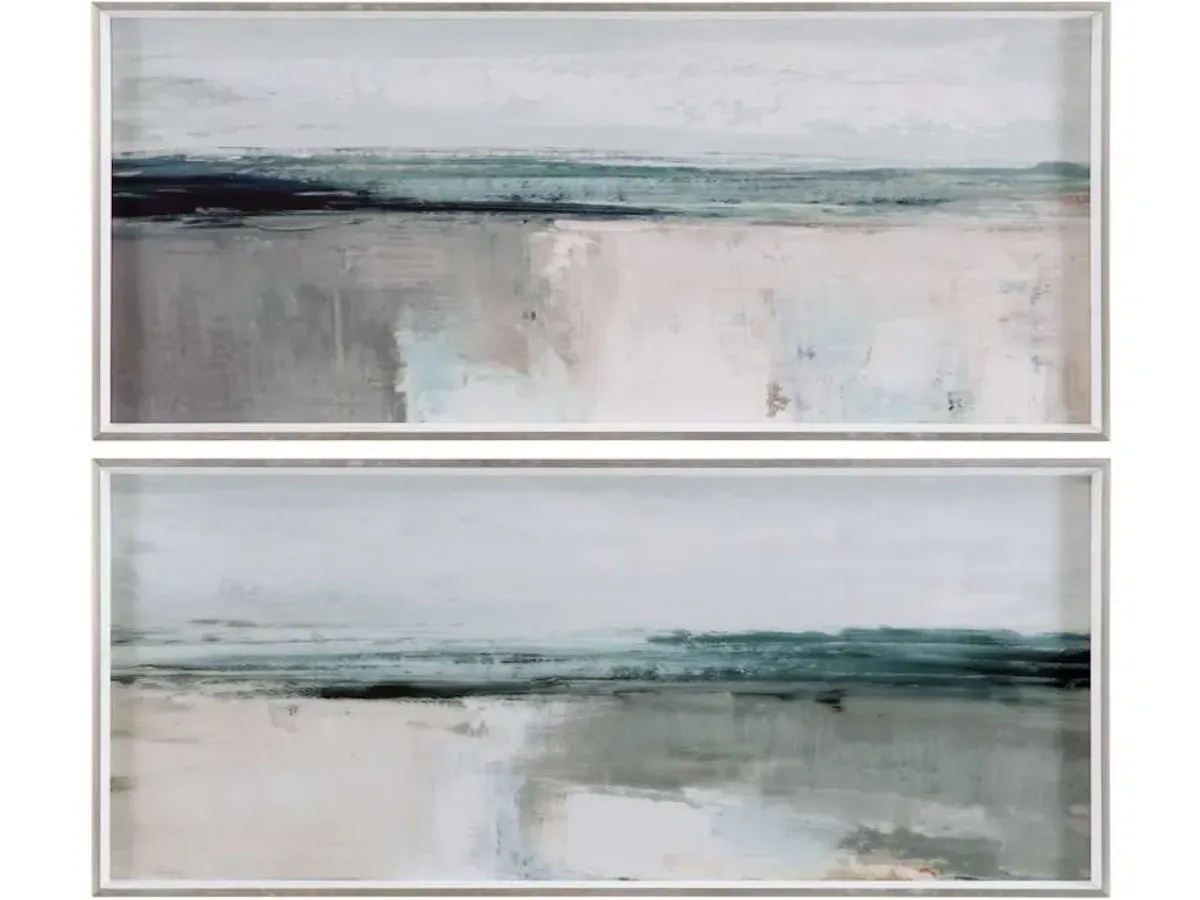 Moody Coast I Framed Print