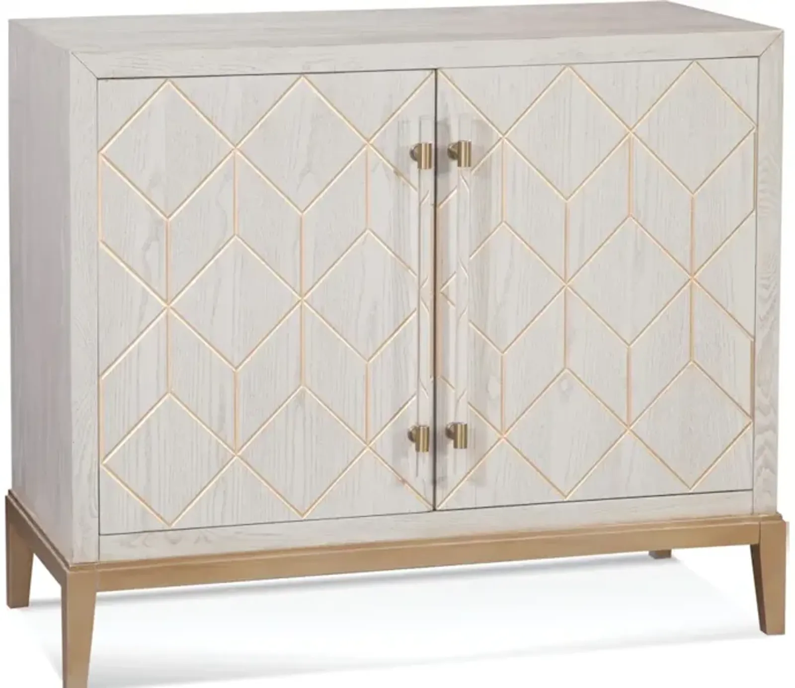 Perrine White Bar Cabinet