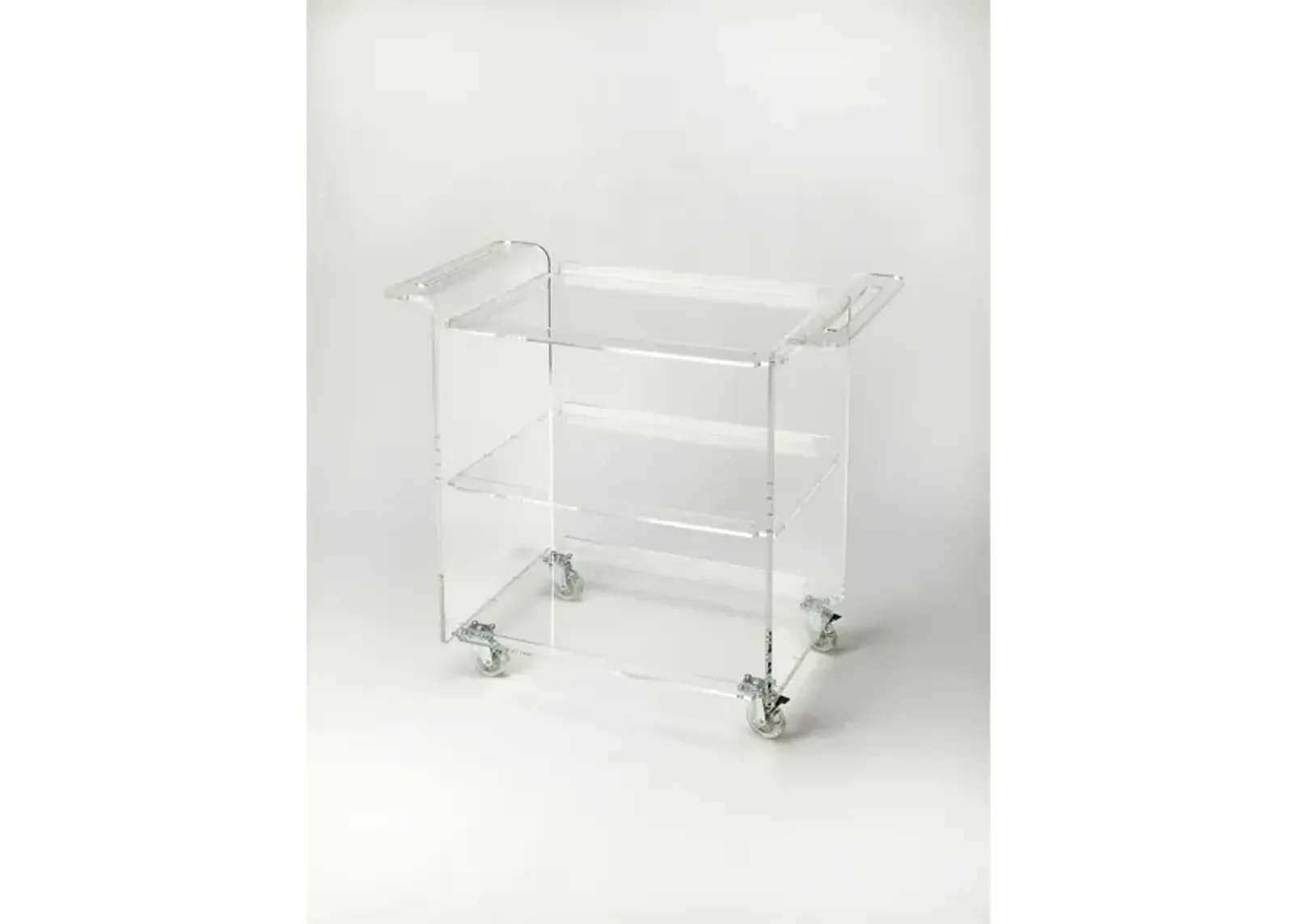 Crystal Clear Bar Cart