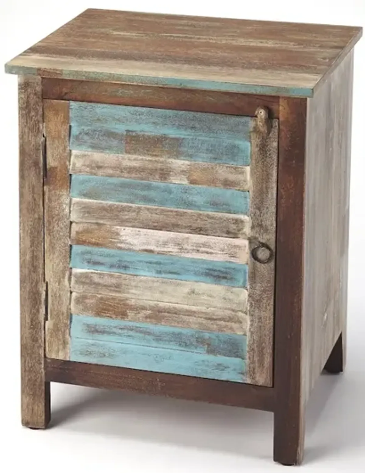 Rustic Shutter Accent Cabinet