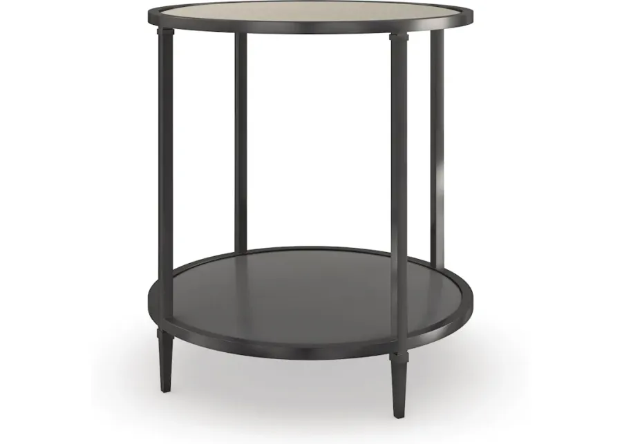 SMOULDER ROUND END TABLE