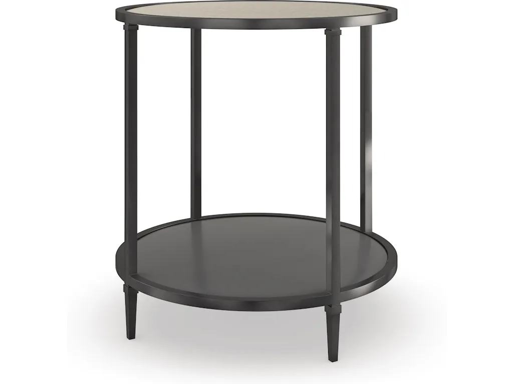 SMOULDER ROUND END TABLE