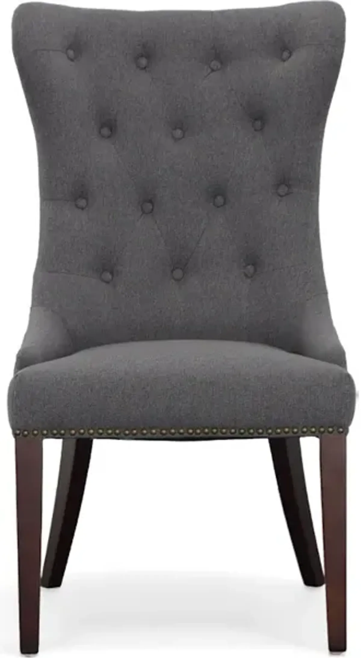 Gramercy Dark Grey Tufted Dining Chair