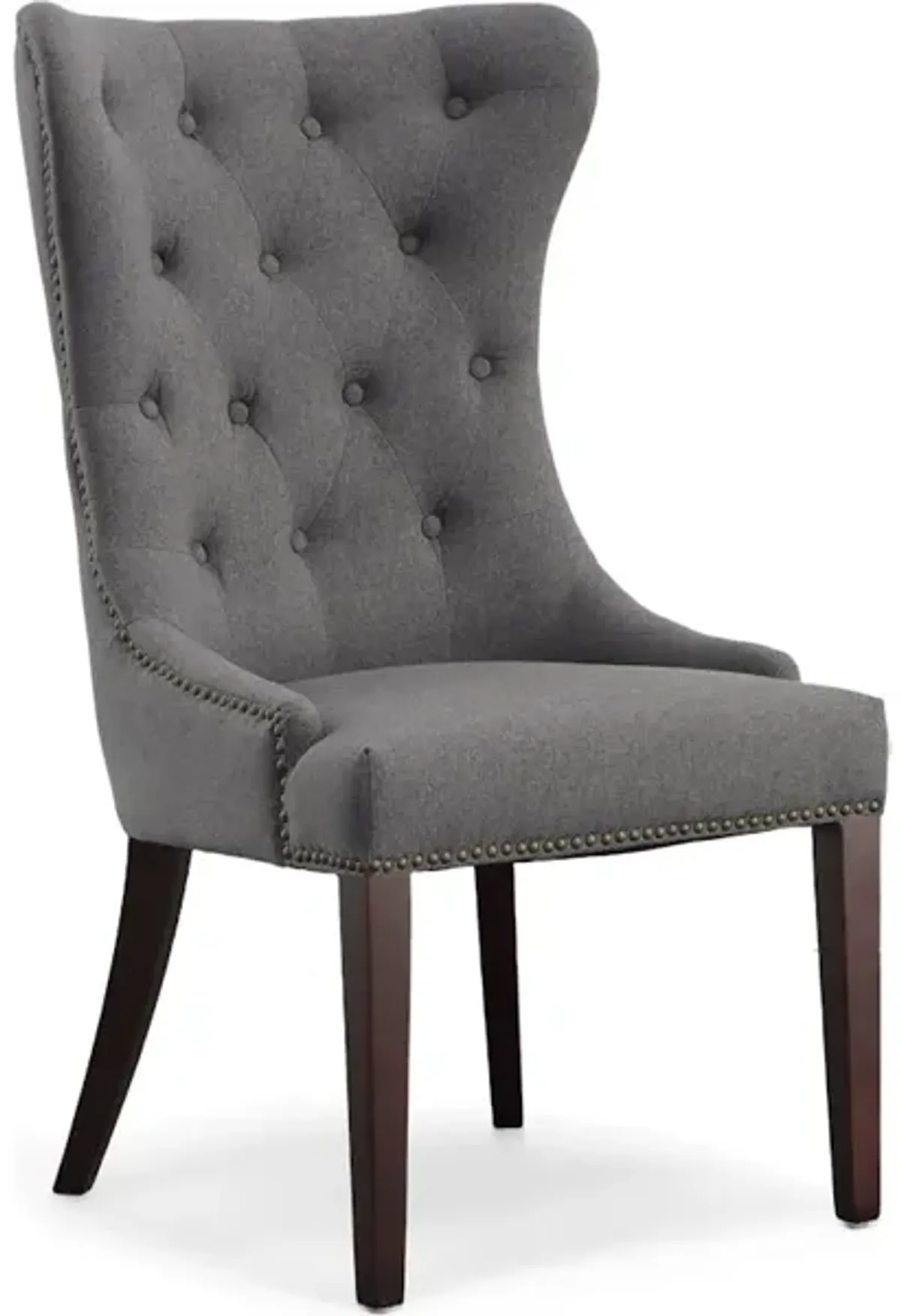 Gramercy Dark Grey Tufted Dining Chair