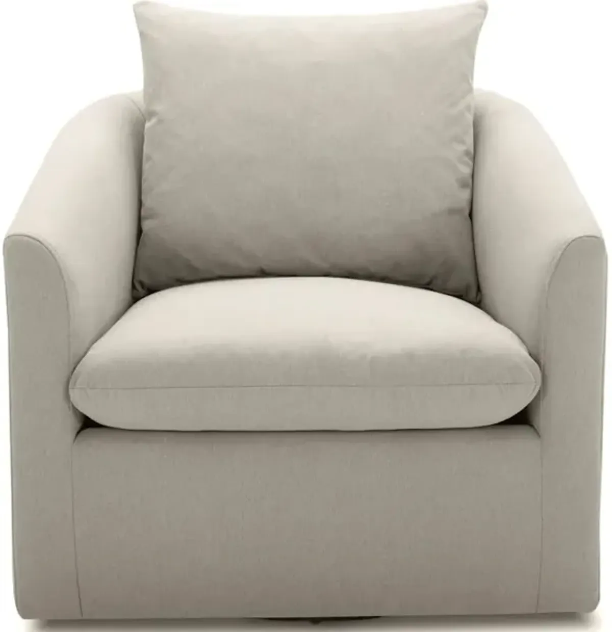 Callie Swivel Chair in Romo-Linen fabric