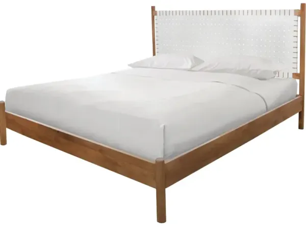 MAXWELL WOVEN LEATHER KING BED