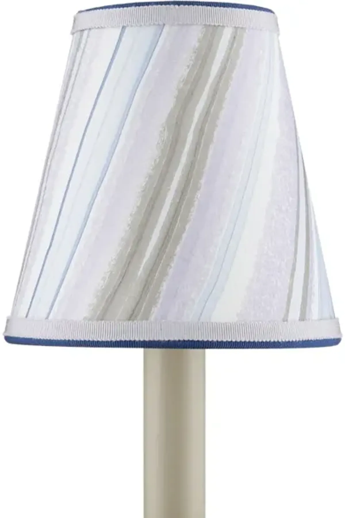 Marble Lavender Paper Tapered Chandelier Shade