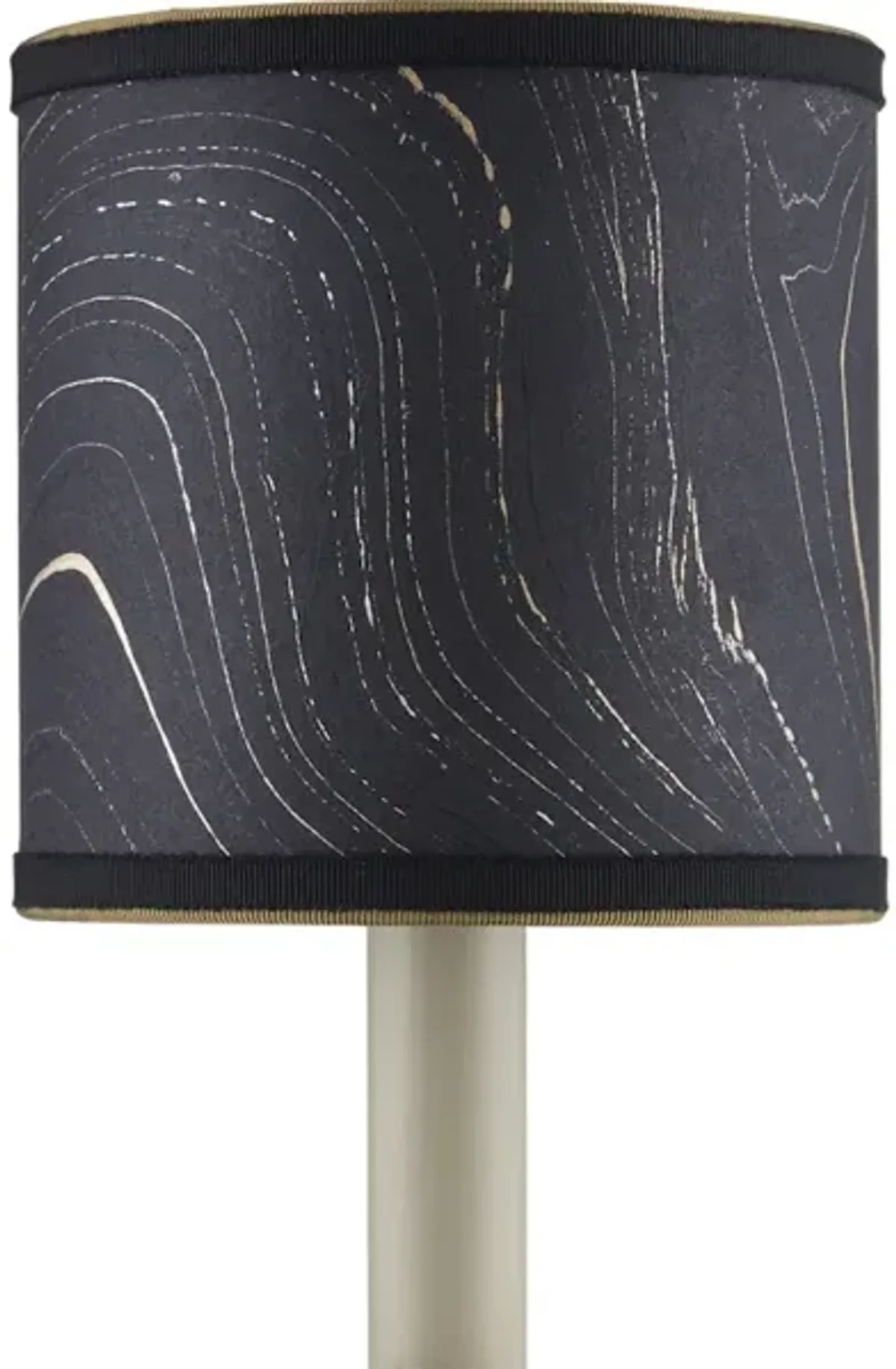 Marble Black Paper Drum Chandelier Shade