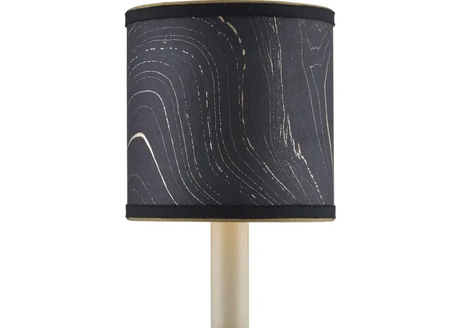 Marble Black Paper Drum Chandelier Shade