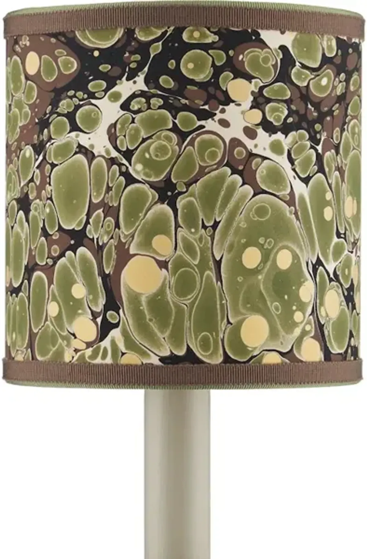 Marble Green Paper Drum Chandelier Shade