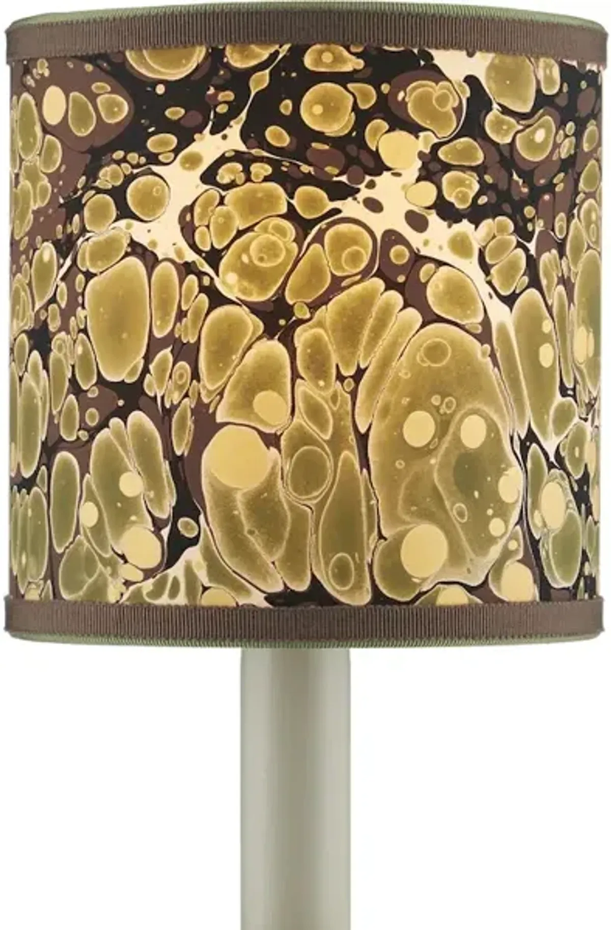 Marble Green Paper Drum Chandelier Shade