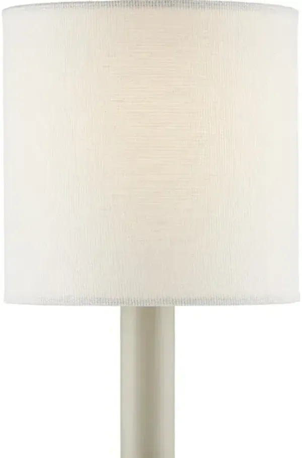 Off White Fine Grasscloth Drum Chandelier Shade