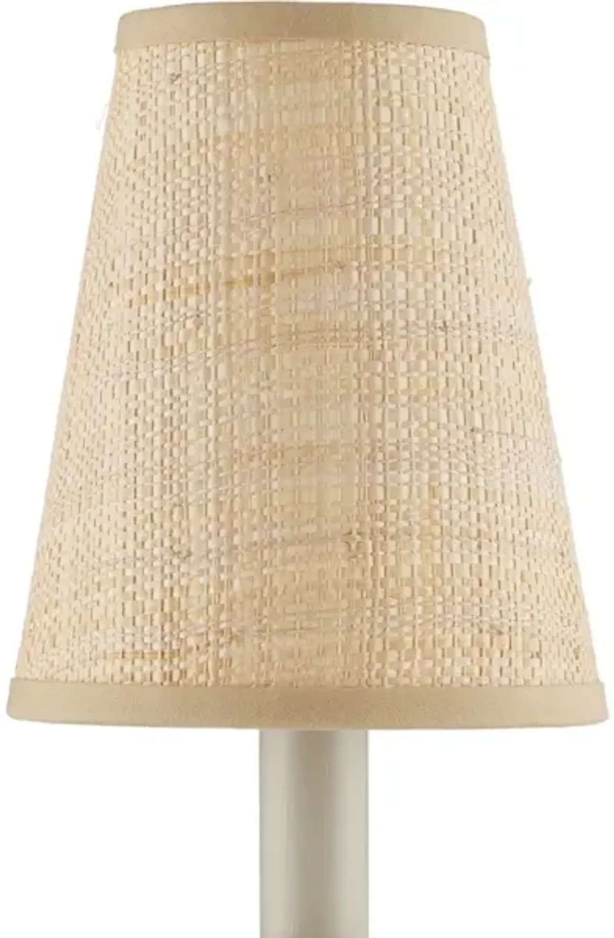 Natural Grasscloth Tapered Chandelier Shade