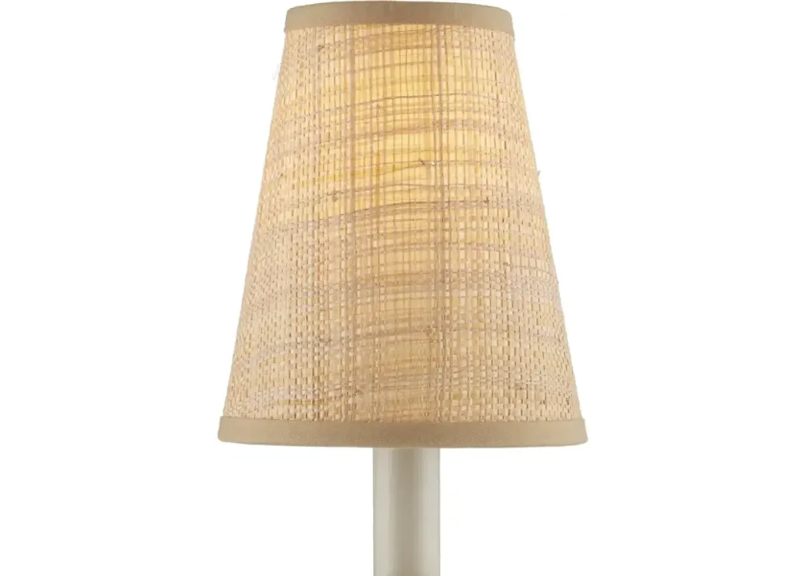 Natural Grasscloth Tapered Chandelier Shade