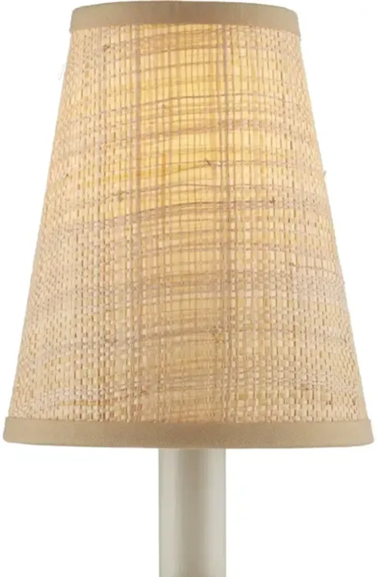 Natural Grasscloth Tapered Chandelier Shade