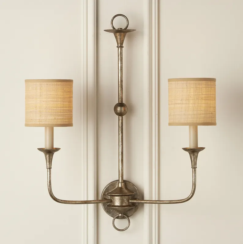 Natural Grasscloth Drum Chandelier Shade