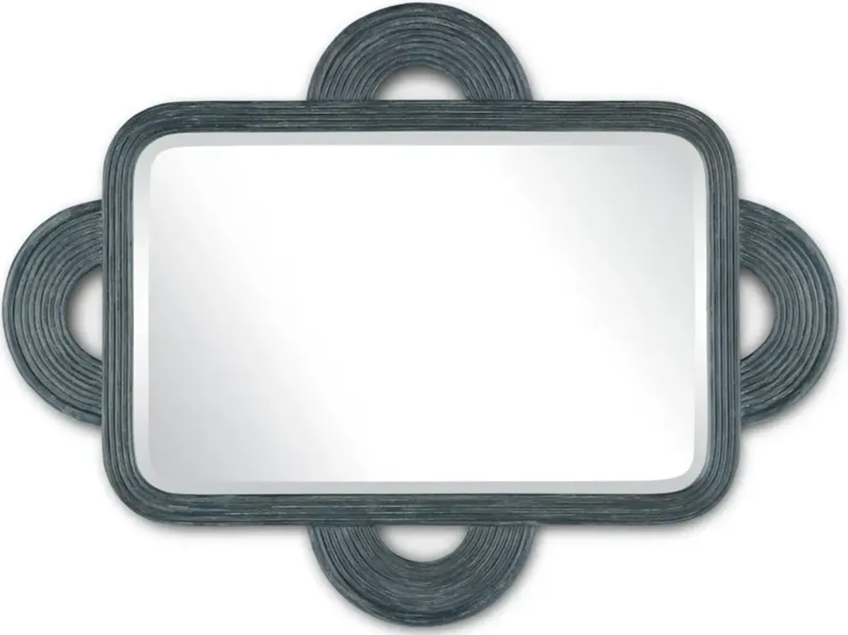 Santos Vintage Navy Rectangular Mirror