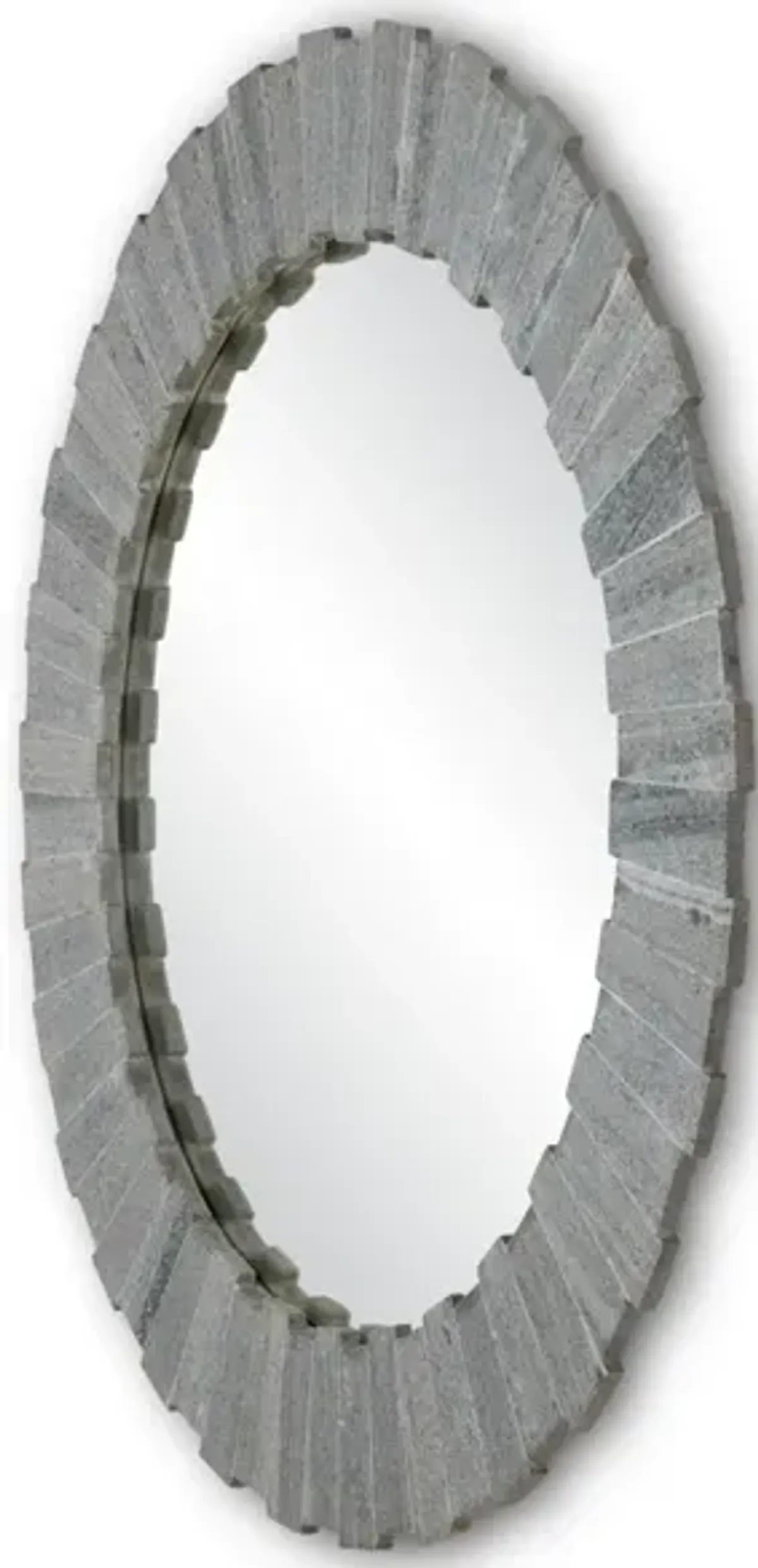 Dario Round Gray Mirror