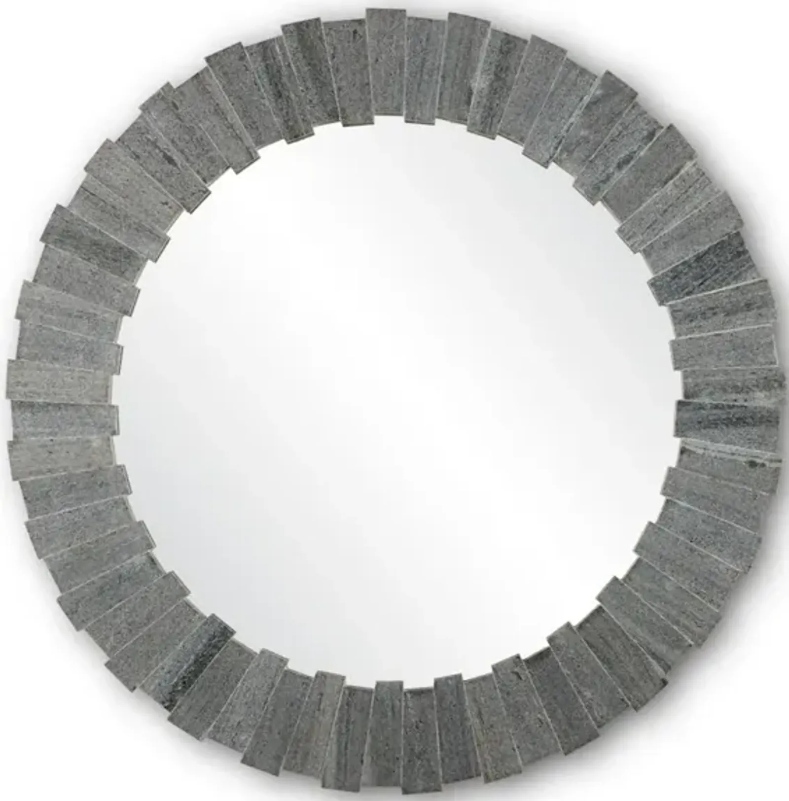 Dario Round Gray Mirror