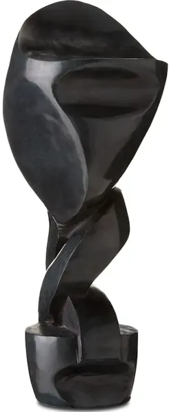 Roland Black Marble Abstract Sculpture