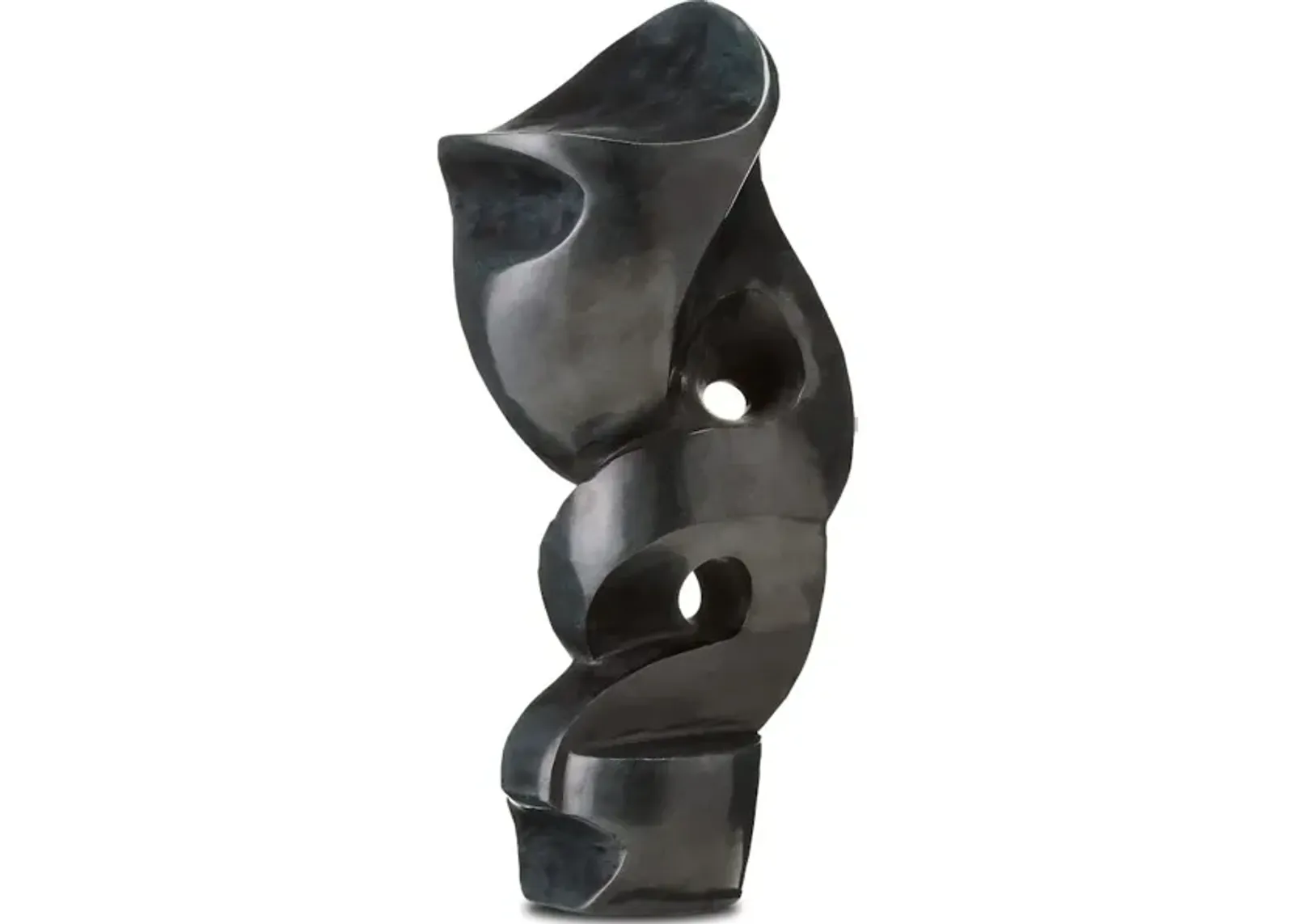 Roland Black Marble Abstract Sculpture