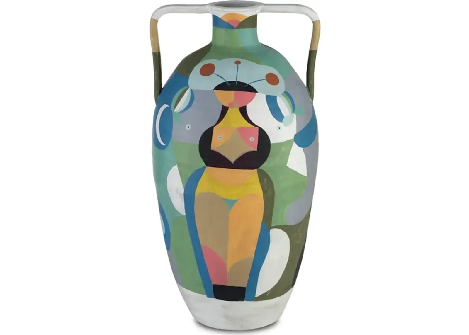 Amphora Large Multi-Colored Vase