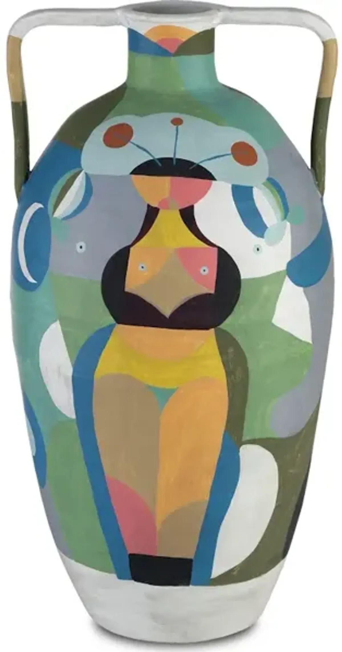 Amphora Large Multi-Colored Vase