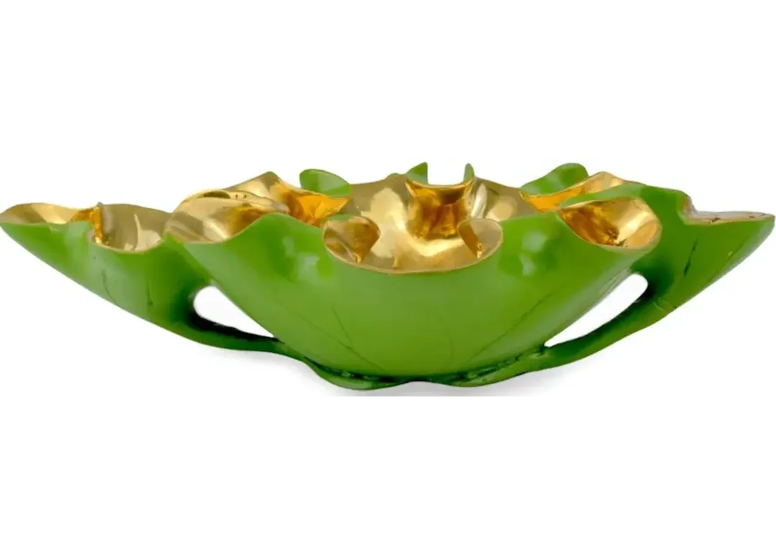 Wrapped Lotus Leaf Green Bowl