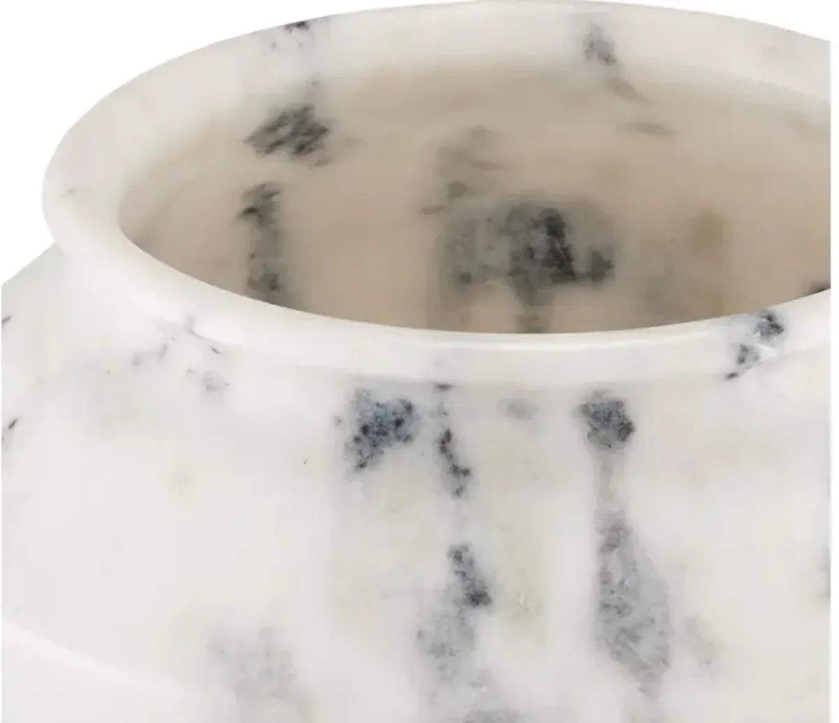 Punto Large White Marble Bowl