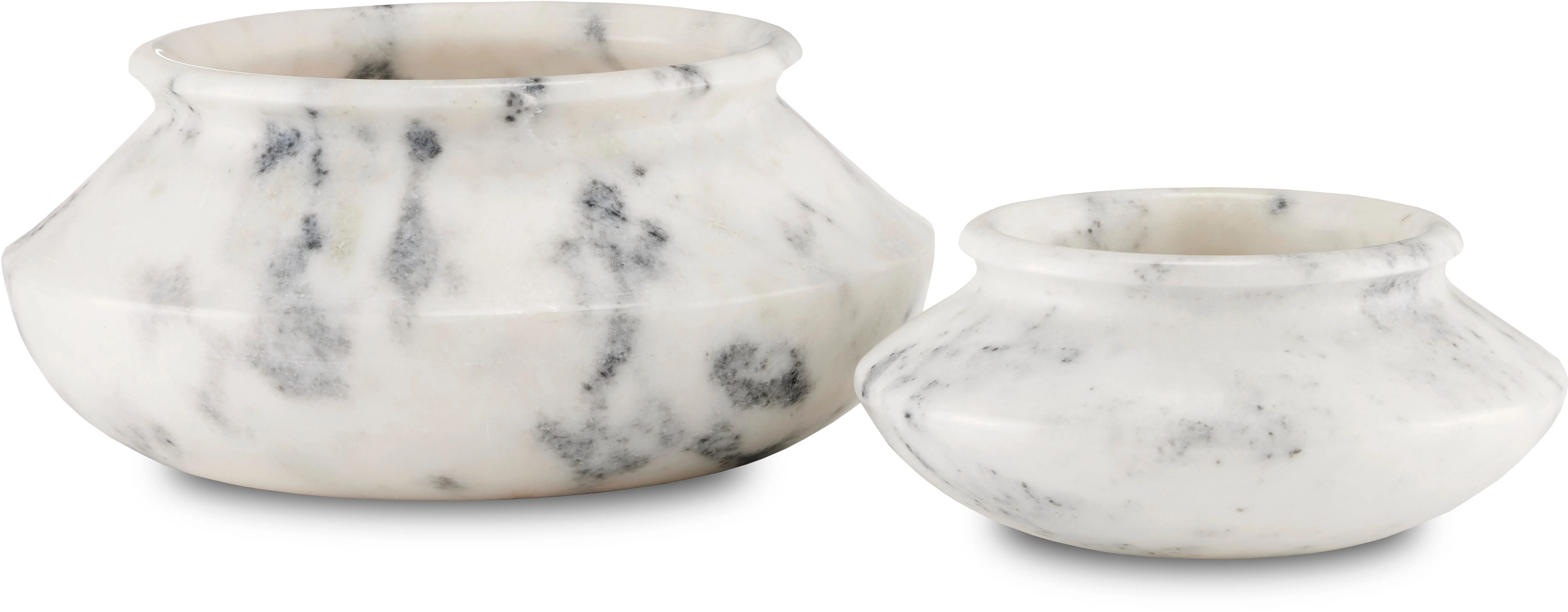 Punto Small White Marble Bowl