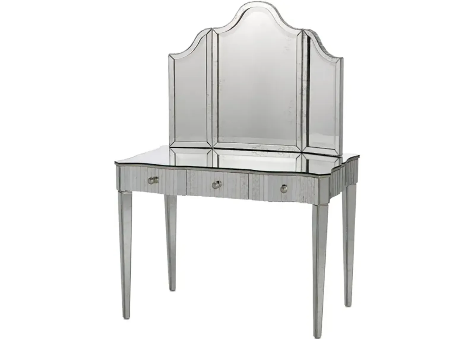 Gilda Silver Vanity Mirror