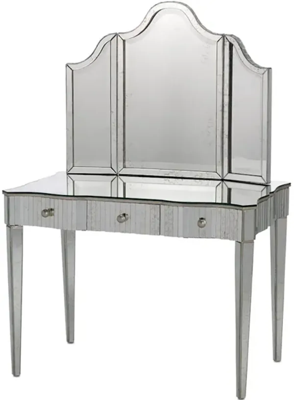 Gilda Silver Vanity Mirror