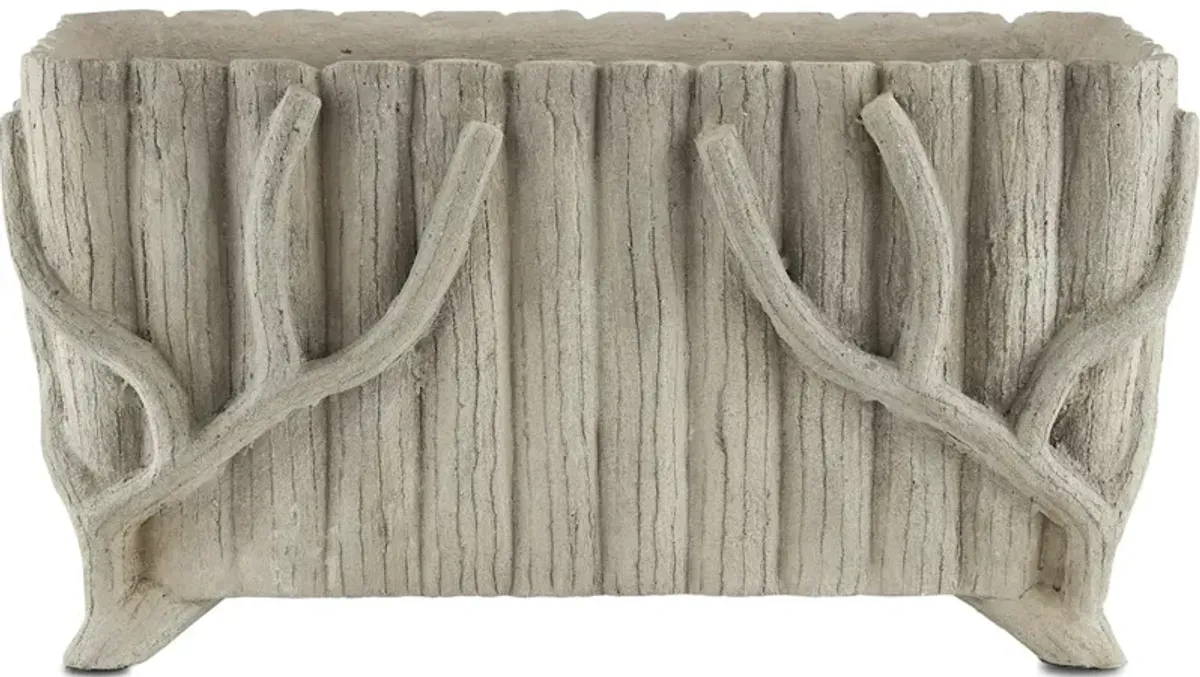 Rectangular Faux Bois Planter