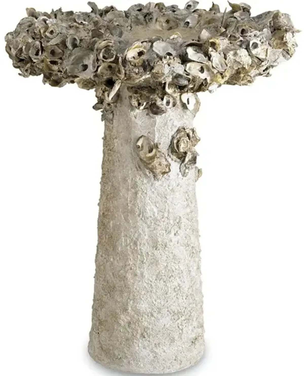 Oyster Shell Large Bird Bath