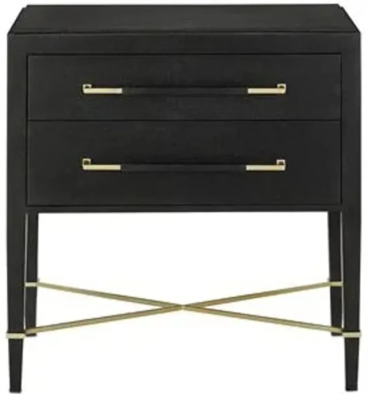 Verona Black Nightstand