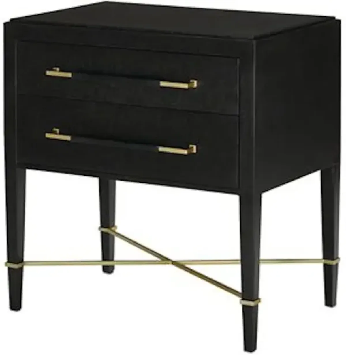 Verona Black Nightstand