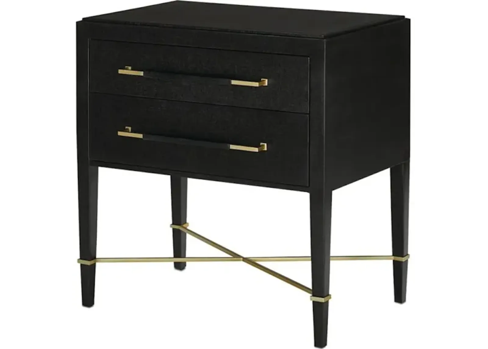 Verona Black Nightstand