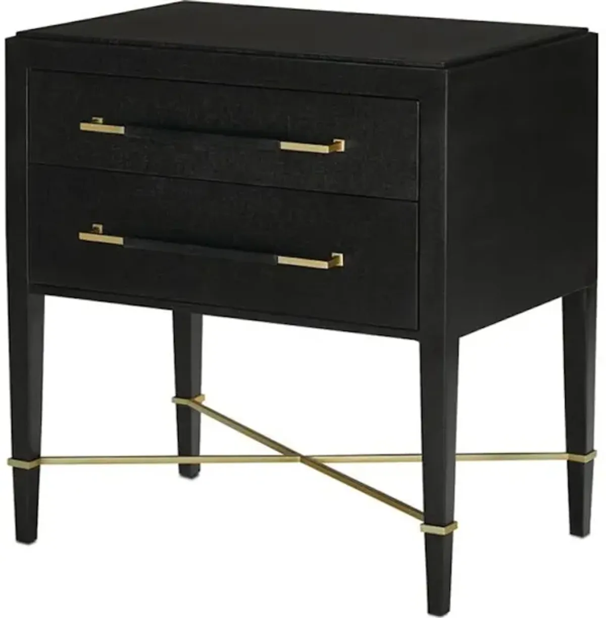 Verona Black Nightstand