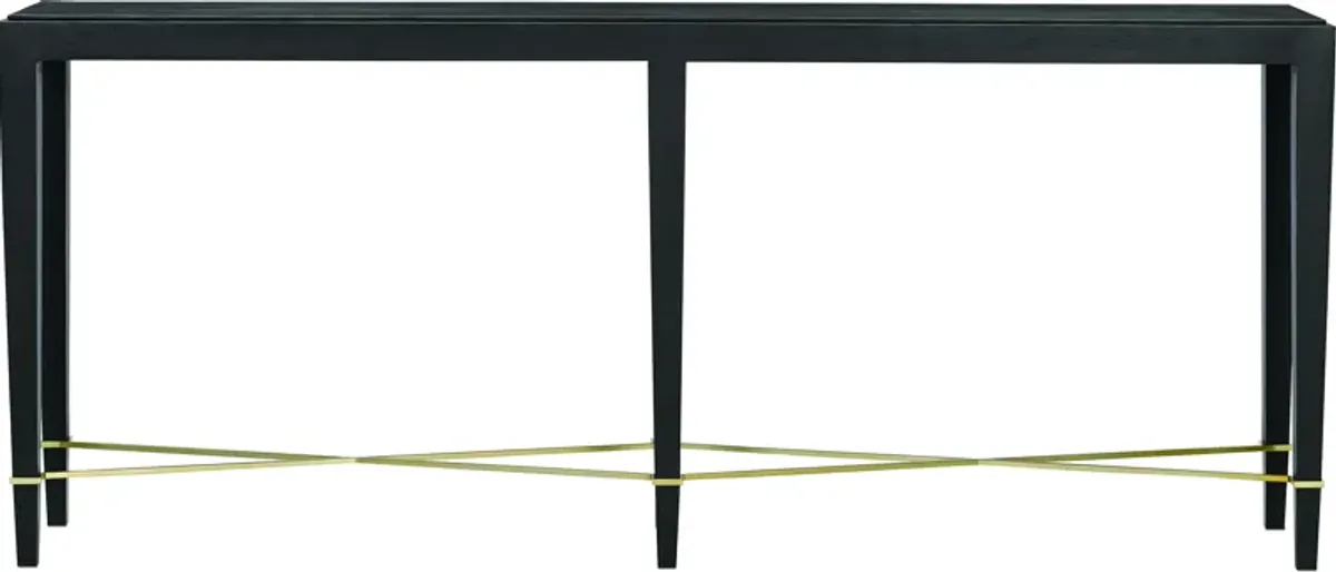 Verona Black Console Table