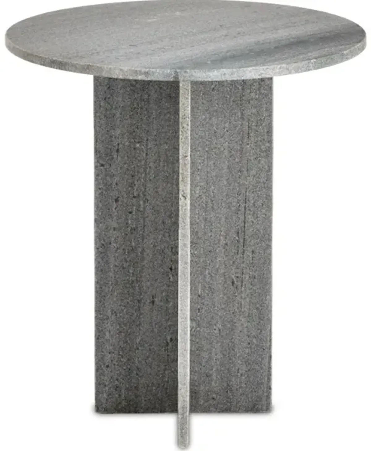 Harmon Gray Marble Accent Table