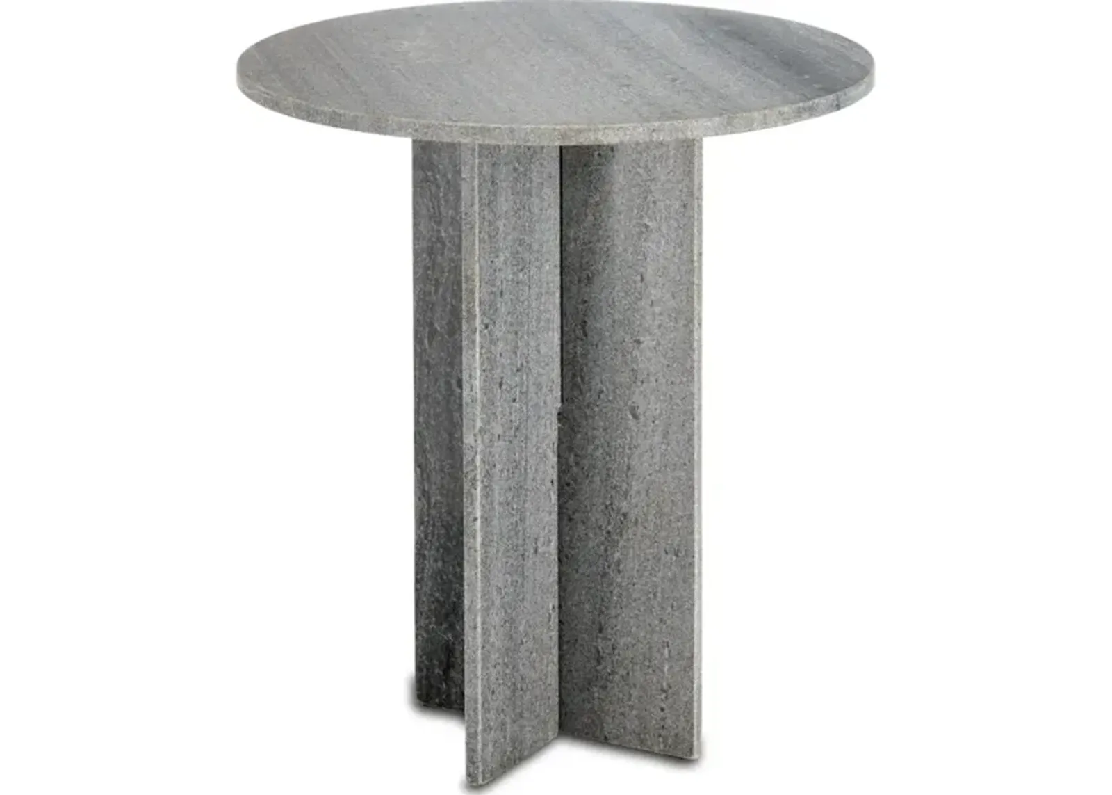 Harmon Gray Marble Accent Table