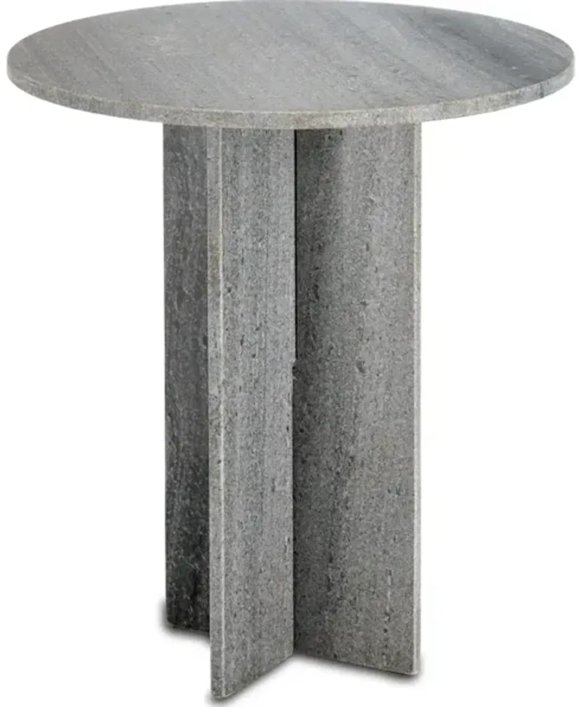 Harmon Gray Marble Accent Table