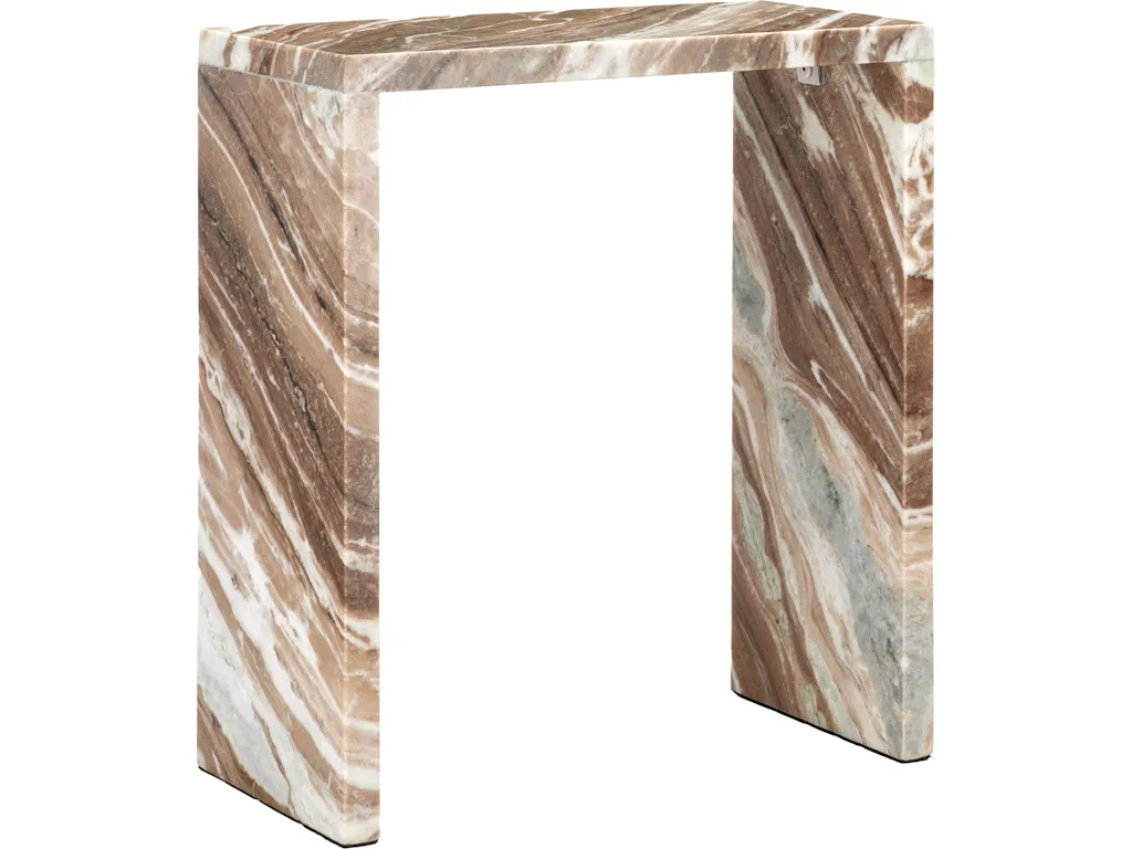 Ryan Brown Marble Side Table