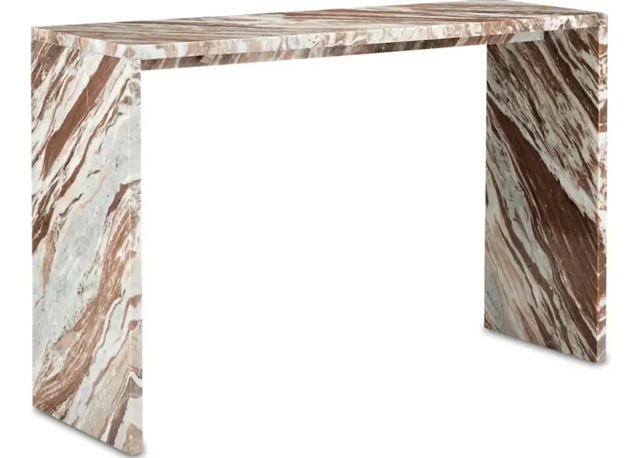 Ryan Brown Marble Console Table