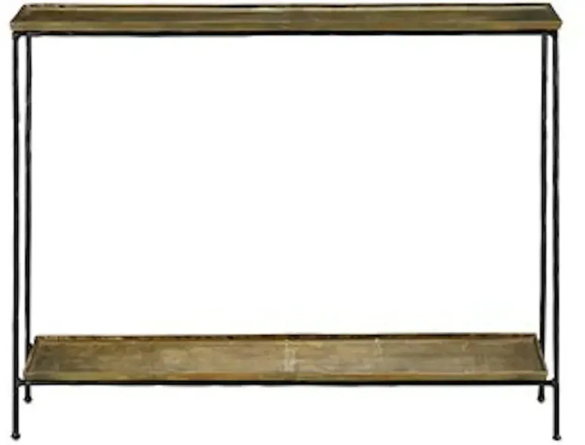 Boyles Brass Console Table